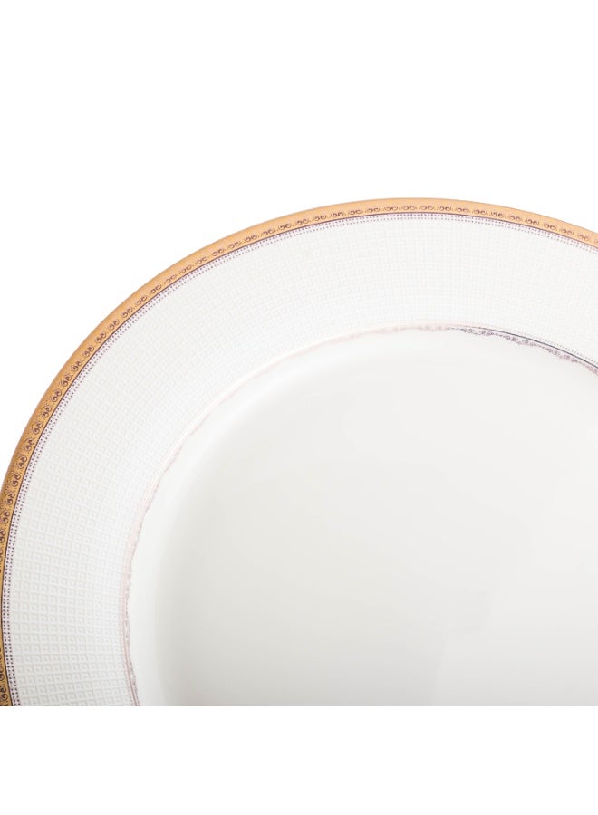ليجاسي 🍽️ طقم سفرة فاخر 24 قطعة من البون تشاينا – تصميم كلاسيكي بلمسة ذهبية أنيقة ✨ - Image 2